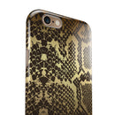 Dark Gold Flaked Animal v4 iPhone 6/6s or 6/6s Plus 2-Piece Hybrid INK-Fuzed Case