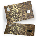 Dark Gold Flaked Animal v4 - Premium Protective Decal Skin-Kit for the Apple Credit Card