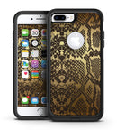 Dark Gold Flaked Animal v4 - iPhone 7 or 7 Plus Commuter Case Skin Kit