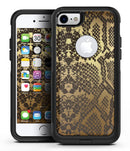 Dark Gold Flaked Animal v4 - iPhone 7 or 7 Plus Commuter Case Skin Kit