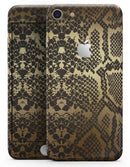Dark Gold Flaked Animal v4 - Skin-kit for the iPhone 8 or 8 Plus