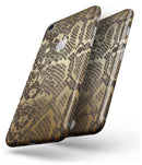 Dark Gold Flaked Animal v4 - Skin-kit for the iPhone 8 or 8 Plus