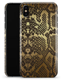 Dark Gold Flaked Animal v4 - iPhone X Clipit Case