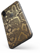 Dark Gold Flaked Animal v4 - iPhone X Skin-Kit