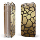 Dark Gold Flaked Animal v5 iPhone 6/6s or 6/6s Plus 2-Piece Hybrid INK-Fuzed Case