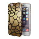 Dark Gold Flaked Animal v5 iPhone 6/6s or 6/6s Plus 2-Piece Hybrid INK-Fuzed Case