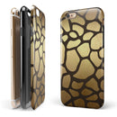 Dark Gold Flaked Animal v5 iPhone 6/6s or 6/6s Plus 2-Piece Hybrid INK-Fuzed Case