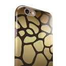 Dark Gold Flaked Animal v5 iPhone 6/6s or 6/6s Plus 2-Piece Hybrid INK-Fuzed Case
