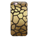 Dark Gold Flaked Animal v5 iPhone 6/6s or 6/6s Plus 2-Piece Hybrid INK-Fuzed Case