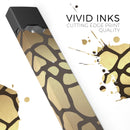 Dark Gold Flaked Animal v5 - Premium Decal Protective Skin-Wrap Sticker compatible with the Juul Labs vaping device