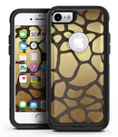Dark Gold Flaked Animal v5 - iPhone 7 or 8 OtterBox Case & Skin Kits