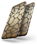 Dark Gold Flaked Animal v5 - Skin-kit for the iPhone 8 or 8 Plus
