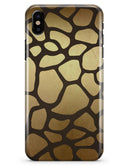 Dark Gold Flaked Animal v5 - iPhone X Clipit Case