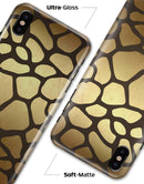 Dark Gold Flaked Animal v5 - iPhone X Clipit Case