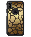 Dark Gold Flaked Animal v5 - iPhone X OtterBox Case & Skin Kits