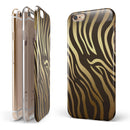 Dark Gold Flaked Animal v6 iPhone 6/6s or 6/6s Plus 2-Piece Hybrid INK-Fuzed Case