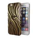 Dark Gold Flaked Animal v6 iPhone 6/6s or 6/6s Plus 2-Piece Hybrid INK-Fuzed Case