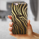Dark Gold Flaked Animal v6 iPhone 6/6s or 6/6s Plus 2-Piece Hybrid INK-Fuzed Case