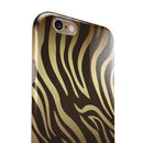 Dark Gold Flaked Animal v6 iPhone 6/6s or 6/6s Plus 2-Piece Hybrid INK-Fuzed Case