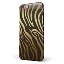 Dark Gold Flaked Animal v6 iPhone 6/6s or 6/6s Plus 2-Piece Hybrid INK-Fuzed Case