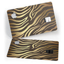 Dark Gold Flaked Animal v6 - Premium Protective Decal Skin-Kit for the Apple Credit Card