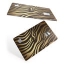 Dark Gold Flaked Animal v6 - Premium Protective Decal Skin-Kit for the Apple Credit Card