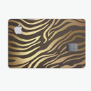 Dark Gold Flaked Animal v6 - Premium Protective Decal Skin-Kit for the Apple Credit Card