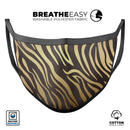 Dark Gold Flaked Animal v6 - Made in USA Mouth Cover Unisex Anti-Dust Cotton Blend Reusable & Washable Face Mask with Adjustable Sizing for Adult or Child