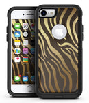Dark Gold Flaked Animal v6 - iPhone 7 or 7 Plus Commuter Case Skin Kit