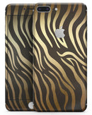 Dark Gold Flaked Animal v6 - Skin-kit for the iPhone 8 or 8 Plus