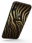 Dark Gold Flaked Animal v6 - iPhone X Skin-Kit