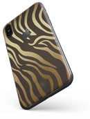 Dark Gold Flaked Animal v6 - iPhone X Skin-Kit
