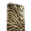 Dark Gold Flaked Animal v7 iPhone 6/6s or 6/6s Plus 2-Piece Hybrid INK-Fuzed Case