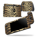 Dark Gold Flaked Animal v7 - Skin Wrap Decal for Nintendo Switch Lite Console & Dock - 3DS XL - 2DS - Pro - DSi - Wii - Joy-Con Gaming Controller