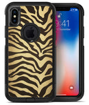 Dark Gold Flaked Animal v7 - iPhone X OtterBox Case & Skin Kits