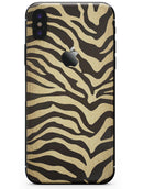 Dark Gold Flaked Animal v7 - iPhone X Skin-Kit