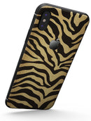 Dark Gold Flaked Animal v7 - iPhone X Skin-Kit