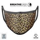 Dark Gold Flaked Animal v8 - Made in USA Mouth Cover Unisex Anti-Dust Cotton Blend Reusable & Washable Face Mask with Adjustable Sizing for Adult or Child