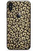 Dark Gold Flaked Animal v8 - iPhone X Skin-Kit