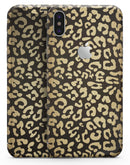 Dark Gold Flaked Animal v8 - iPhone X Skin-Kit