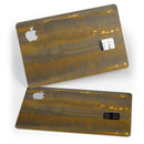 Dark Gold Reflection with Gold Specks - Premium Protective Decal Skin-Kit for the Apple Credit Card