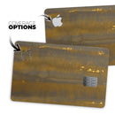 Dark Gold Reflection with Gold Specks - Premium Protective Decal Skin-Kit for the Apple Credit Card