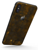 Dark Gray Storm with Golden Light - iPhone X Skin-Kit