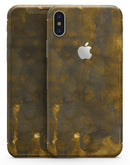 Dark Gray Storm with Golden Light - iPhone X Skin-Kit