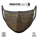 Dark Gray Watercolor Stains - Made in USA Mouth Cover Unisex Anti-Dust Cotton Blend Reusable & Washable Face Mask with Adjustable Sizing for Adult or Child