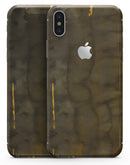 Dark Gray Watercolor Stains - iPhone X Skin-Kit