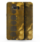 Dark Gray and Gold Cavern - Samsung Galaxy S8 Full-Body Skin Kit