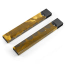 Dark Gray and Gold Cavern - Premium Decal Protective Skin-Wrap Sticker compatible with the Juul Labs vaping device