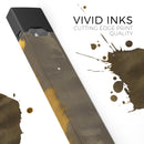 Dark Gray and Gold Cavern V3 - Premium Decal Protective Skin-Wrap Sticker compatible with the Juul Labs vaping device