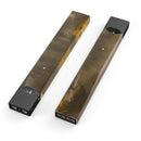 Dark Gray and Gold Cavern V3 - Premium Decal Protective Skin-Wrap Sticker compatible with the Juul Labs vaping device